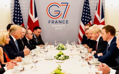 G7, aiutino commerciale Usa a Johnson. Trump: “Vergognoso ciò che fa la Cina”