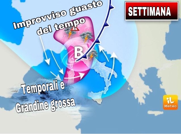 Meteo weekend, fuori l’ombrello: in arrivo temporali e grandine Meteo weekend, fuori l’ombrello: in arrivo temporali e grandine