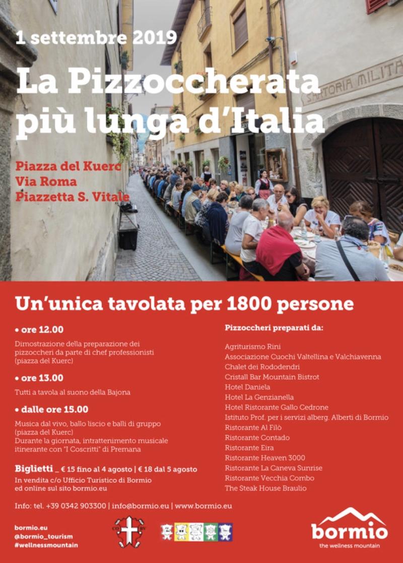 Weekend a Bormio per la pizzoccherata più lunga del mondo. FOTO Weekend a Bormio per la pizzoccherata più lunga del mondo. FOTO