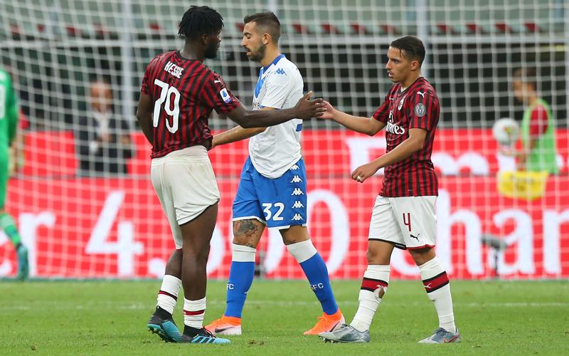 Milan-Brescia 1-0, Giampaolo: “Piatek-Silva insieme? Può capitare. Paquetá..”