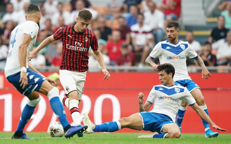 Milan-Brescia 1-0, Giampaolo: “Piatek-Silva insieme? Può capitare. Paquetá..”
