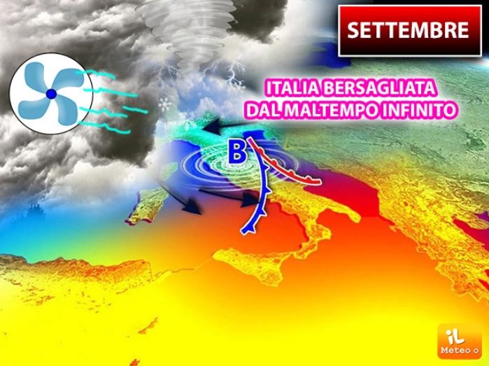 Meteo weekend, settembre inedito: 25% in più di piogge e 2°C sotto la media Meteo weekend, settembre inedito: 25% in più di piogge e 2°C sotto la media