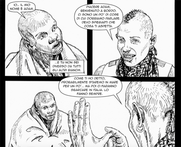 Migrante che accoltella i passanti. Arriva Adam, il fumetto anti-invasione