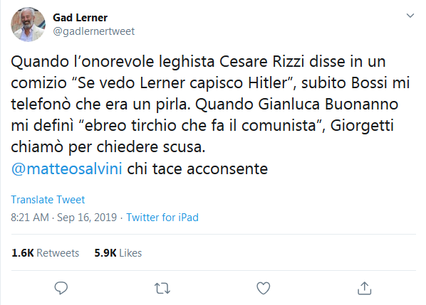 Pontida, Lerner: “Nessuno si è scusato”. Durigon ad Affari: “Mi scuso io” Pontida, Lerner: “Nessuno si è scusato”. Durigon ad Affari: “Mi scuso io”
