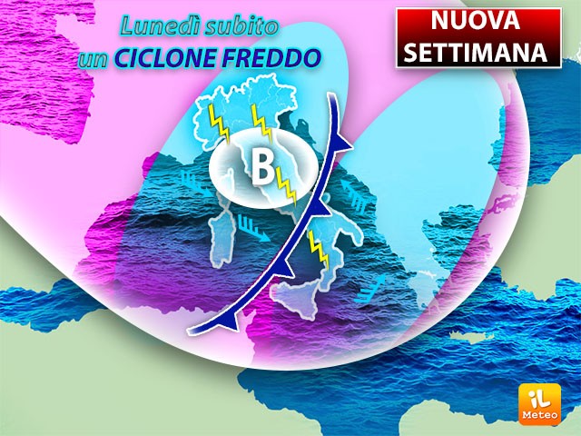 Previsioni meteo: vortice di temporali sull’Italia. La mappa Previsioni meteo: vortice di temporali sull’Italia. La mappa