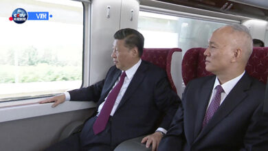 Cina, Xi Jinping sul treno express per il nuovo Daxing Airport