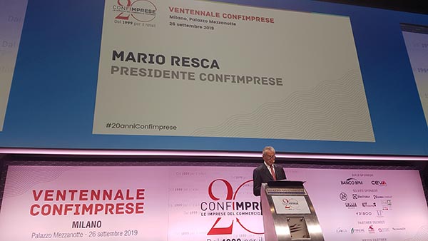 Confimprese compie 20 anni. Resca “pronti per affrontare nuove sfide” Confimprese compie 20 anni. Resca “pronti per affrontare nuove sfide”