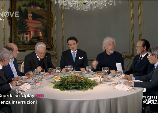 Fratelli di Crozza: i Leader Politici impegnati a sfottere Matteo Salvini Fratelli di Crozza: i Leader Politici impegnati a sfottere Matteo Salvini