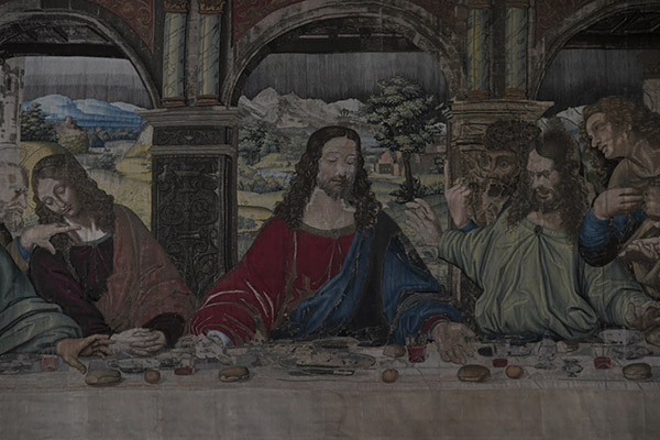 L’arazzo del Cenacolo di Leonardo da Vinci in mostra a Palazzo Reale