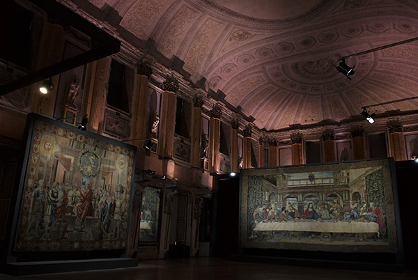 L’arazzo del Cenacolo di Leonardo da Vinci in mostra a Palazzo Reale