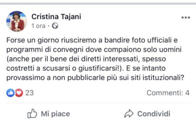 Altra foto istituzionale con soli uomini, Tajani: “Si smetta di pubblicarle”