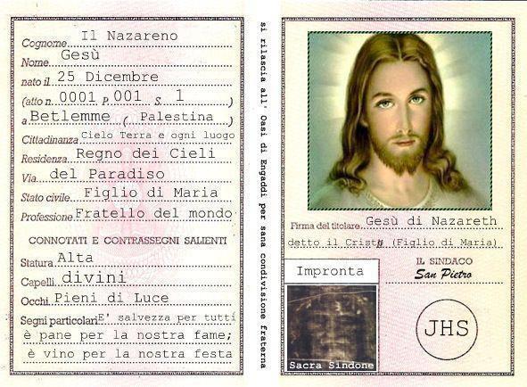 Radio Maria pubblica la Carta d’identità di Gesù. E’ polemica tra i fedeli Radio Maria pubblica la Carta d’identità di Gesù. E’ polemica tra i fedeli
