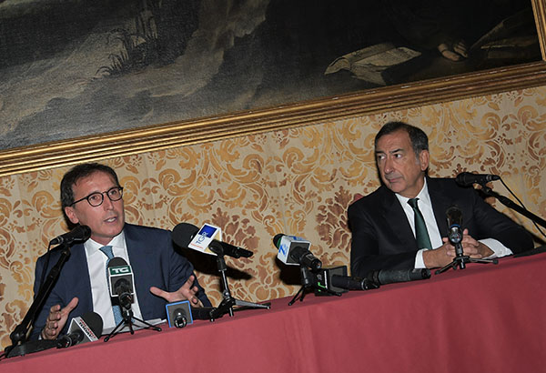 Il ministro Francesco Boccia incontra Giuseppe Sala a Milano.