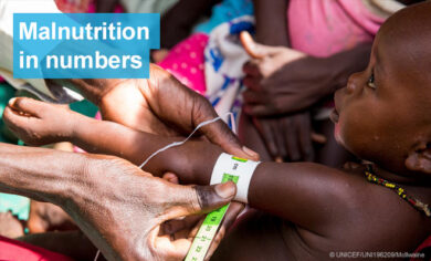 Unicef: denutrito o sovrappeso un bimbo su tre sotto i cinque anni