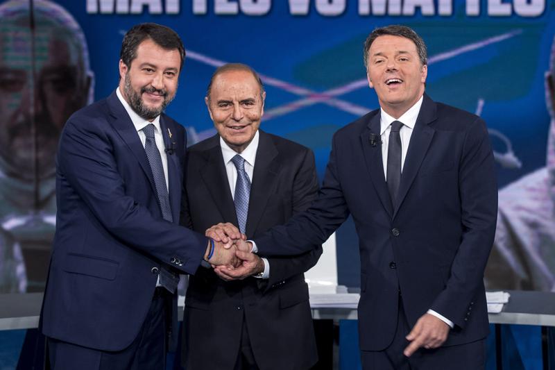 Renzi-Salvini, scintille in tv. Chi ti è piaciuto di più? VOTA E DI’ LA TUA Renzi-Salvini, scintille in tv. Chi ti è piaciuto di più? VOTA E DI’ LA TUA