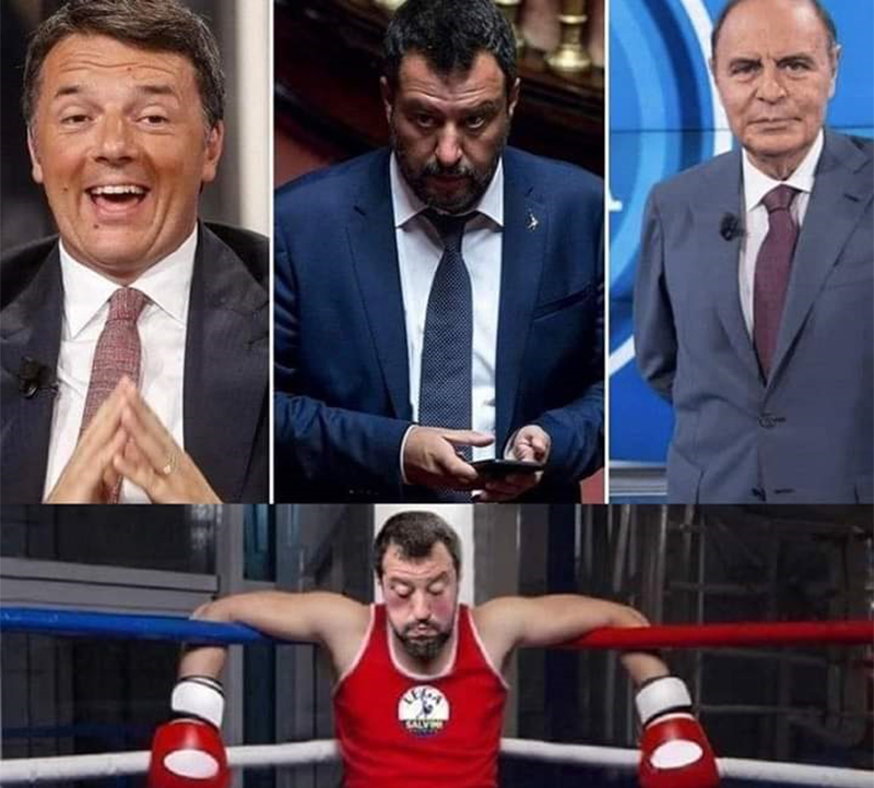 Il duello Salvini-Renzi fa impazzire la rete. FOTO Il duello Salvini-Renzi fa impazzire la rete. FOTO