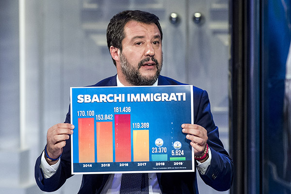 Salvini Renzi confronto TV, macché boxe. Un noioso minuetto con Vespa regista Salvini Renzi confronto TV, macché boxe. Un noioso minuetto con Vespa regista