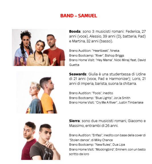 X FACTOR 2019 SAMUEL TEAM X FACTOR 2019 SAMUEL TEAM