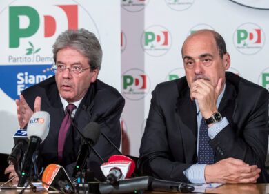 La poltrona di Gentiloni in Europa, Psi a Zingaretti: “Vogliamo le primarie”