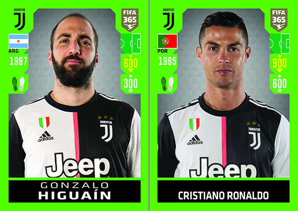 Juventus, Inter e Napoli in Panini Fifa 365, collezione mondiale Juventus, Inter e Napoli in Panini Fifa 365, collezione mondiale