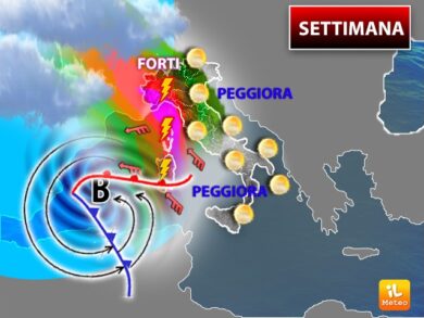 Meteo, settimana tra forte maltempo e caldo anomalo oltre i 30°