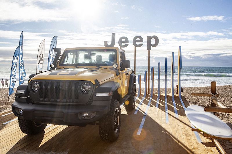 Jeep e Mopar insieme nelle competizioni europee del World Surf League Jeep e Mopar insieme nelle competizioni europee del World Surf League