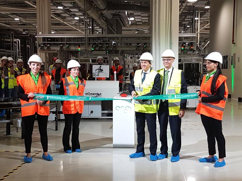 Enel Green Power, inaugurata la nuova linea di pannelli HJT di 3SUN a Catania