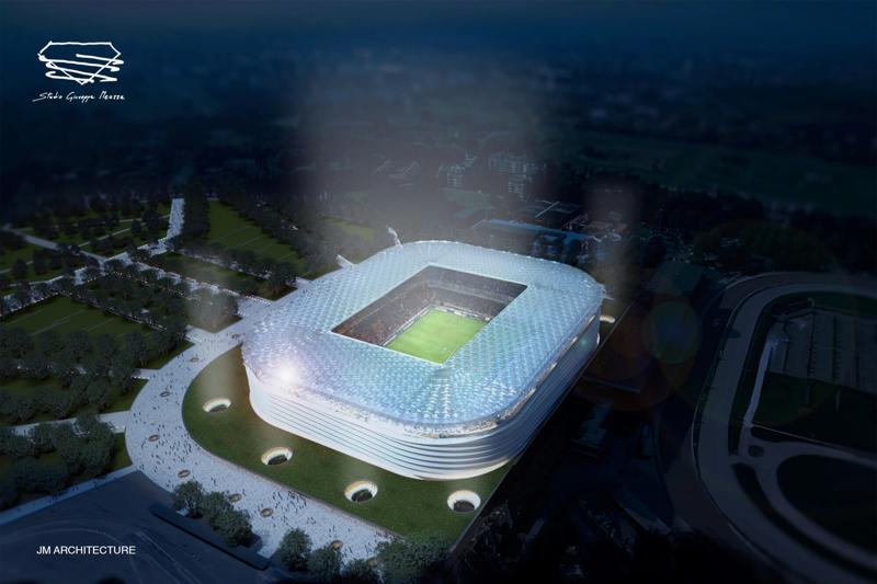 Stadio San Siro, il progetto alternativo dello studio JM. FOTO Stadio San Siro, il progetto alternativo dello studio JM. FOTO