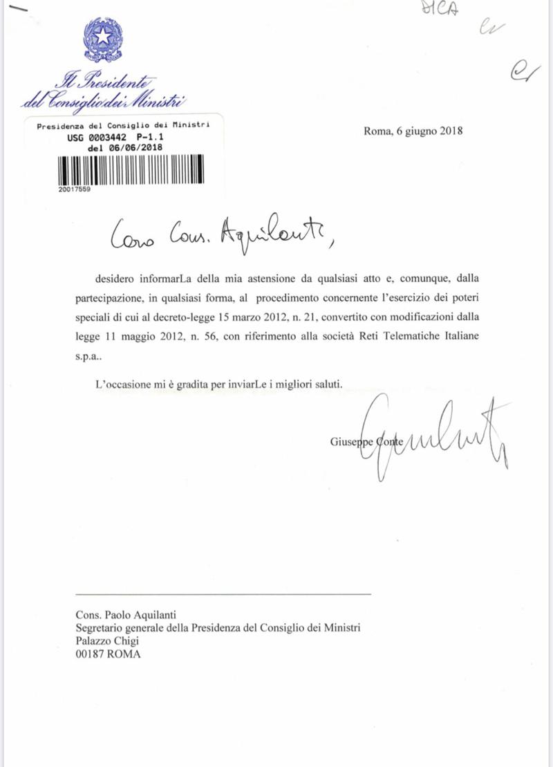 “Fiber,incarico precedente alla premiership”.In esclusiva i documenti di Conte “Fiber,incarico precedente alla premiership”.In esclusiva i documenti di Conte