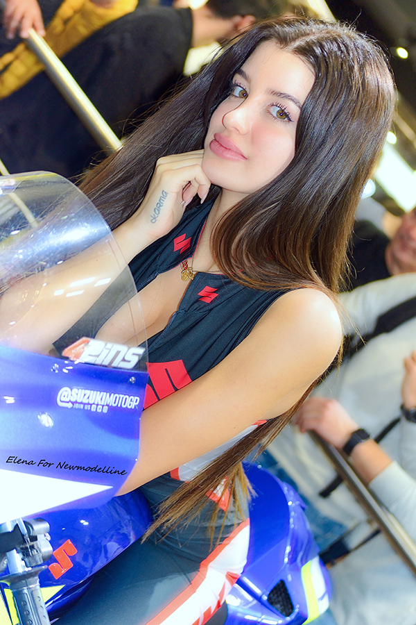 Elena Berlato per Suzuki a EICMA