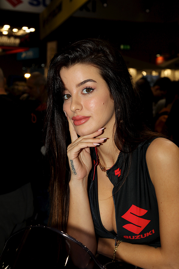 Elena Berlato per Suzuki a EICMA