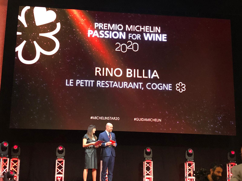 Premio Michelin Passion for Wine, Rino Billia si aggiudica la seconda edizione Premio Michelin Passion for Wine, Rino Billia si aggiudica la seconda edizione