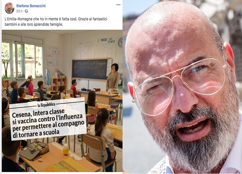 Galleria foto 'Bonaccini in tilt. Usa foto di bimbi per propaganda ma l’insegnante si ribella' - foto 1