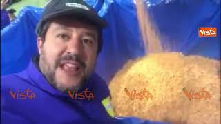 Salvini alle prese con il dialetto dell’Emilia Romagna