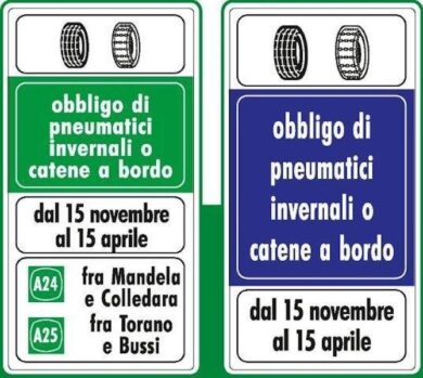 Dal 15 novembre scatta l’obbligo di montare gomme invernali