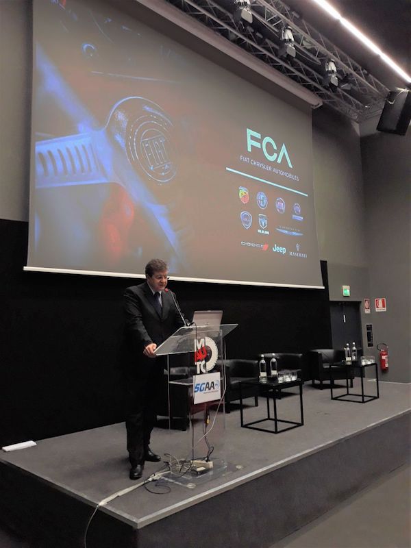 FCA protagonista alla conferenza 5GAA di Torino. FCA protagonista alla conferenza 5GAA di Torino.