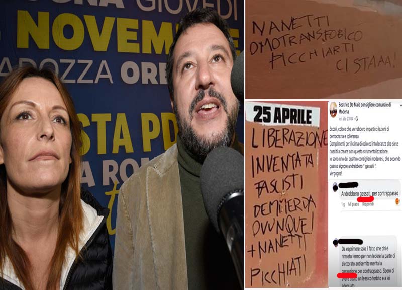Galleria foto 'Lunedì Salvini a Modena. Leghisti emiliani da “gasare”, minacce e gomme…' - foto 1