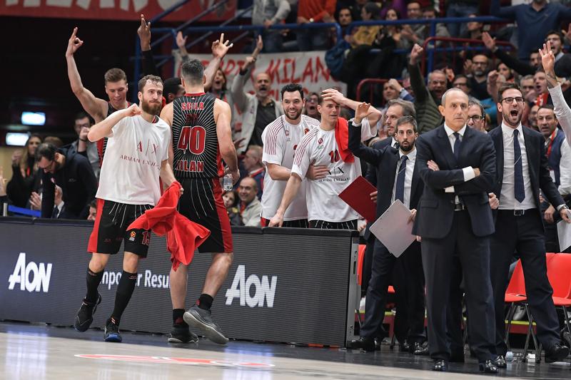 Olimpia Milano notte di festa per Meneghin e trionfo con il Maccabi Tel Aviv