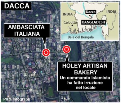 Bangladesh, pena di morte a 7 persone per la strage di italiani a Dacca