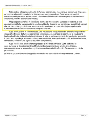 Mes, Parlamento e Lega contrari: le prove. Borghi: “Chat tra noi, M5S e…”