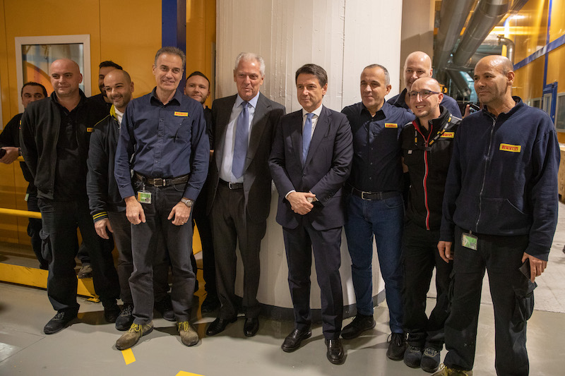 Il Presidente Conte visita il Centro Ricerca & Sviluppo di Pirelli Il Presidente Conte visita il Centro Ricerca & Sviluppo di Pirelli