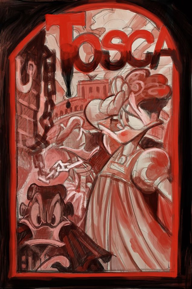 Prima alla Scala, la Tosca vista da Manara allo Spazio Fumetto. FOTO Prima alla Scala, la Tosca vista da Manara allo Spazio Fumetto. FOTO