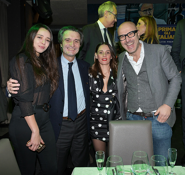 Salvini alla cena di Natale della Segreteria Provinciale della Lega a Milano