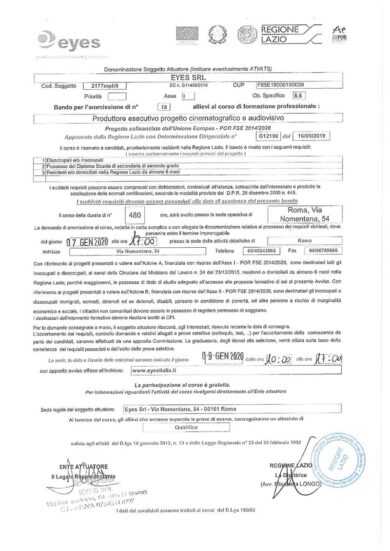 Bando Eyes, Montatore Cinematografico e Produttore Esecutivo