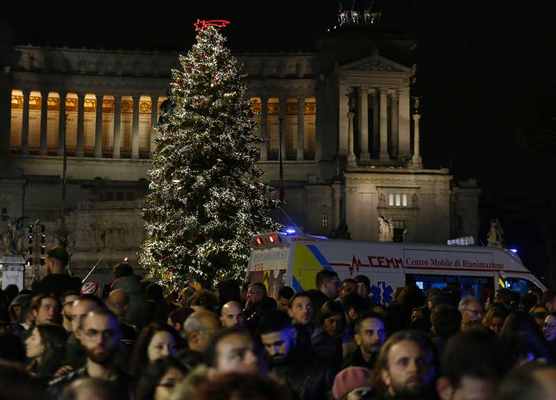 Natale 2019 a Roma e Milano, Spelacchio contro Ferracchio: confronto impietoso