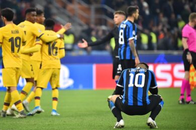 Inter Barcellona, suicidio dei nerazzurri a San Siro: fuori dalla Champions