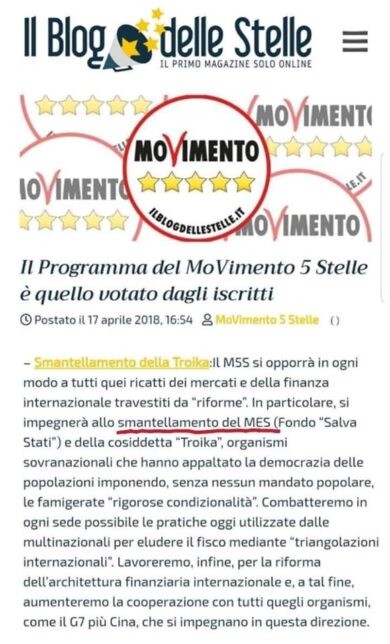 La base del M5S non vuole il Mes: ‘Chi vota sì tradisce il programma’