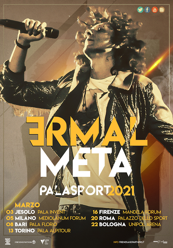Ermal Meta: 7 date live annunciate a sorpresa Ermal Meta: 7 date live annunciate a sorpresa
