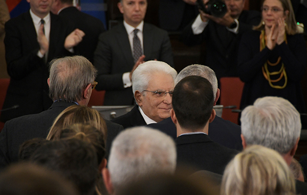 Sergio Mattarella a Palazzo Marino per l’anniversario di Piazza Fontana Sergio Mattarella a Palazzo Marino per l’anniversario di Piazza Fontana