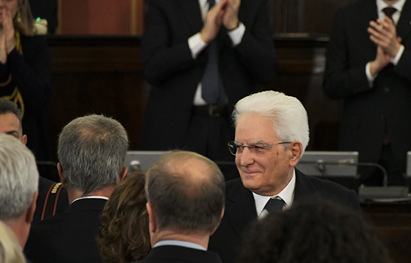 Sergio Mattarella a Palazzo Marino per l’anniversario di Piazza Fontana Sergio Mattarella a Palazzo Marino per l’anniversario di Piazza Fontana